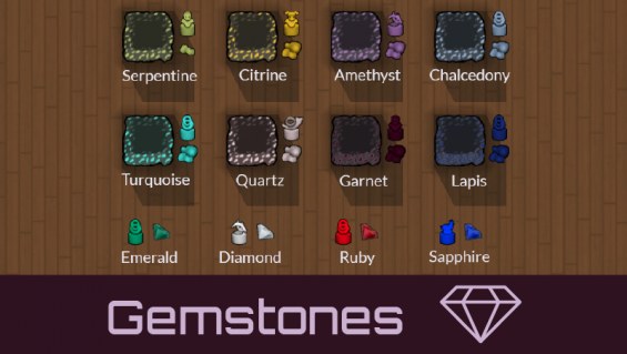 Gemstones 日本語化対応 1.6 - RimWorld Mod データベース MOD紹介・まとめサイト
