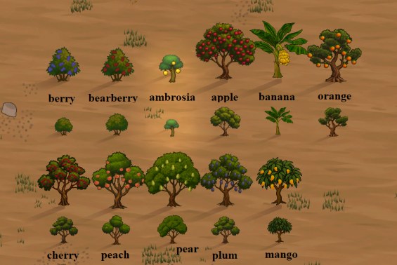 TP Fruit Trees Retexture 1.6 - RimWorld Mod データベース MOD紹介・まとめサイト