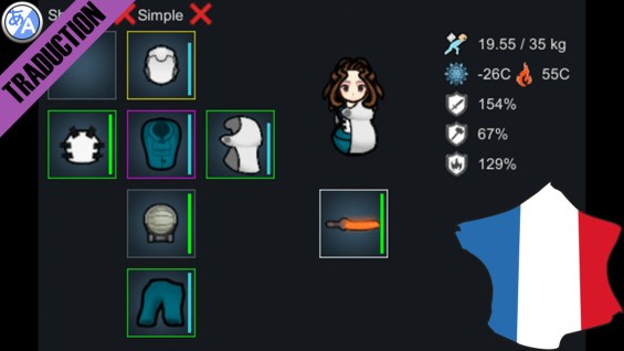 RPG Style Inventory Revamped [Fr] 1.6 - RimWorld Mod データベース MOD紹介・まとめサイト