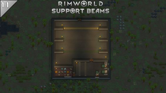 Support Beams 1 2 Rimworld Mod データベース Mod紹介 まとめサイト