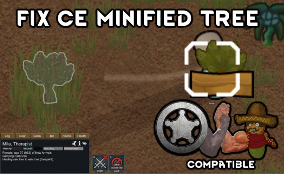 Minified Tree fix CE 1.3 - RimWorld Mod データベース MOD紹介・まとめサイト