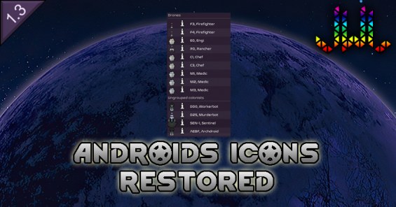 [JWL] Androids Icons Restored 1.3 - RimWorld Mod データベース MOD紹介・まとめサイト
