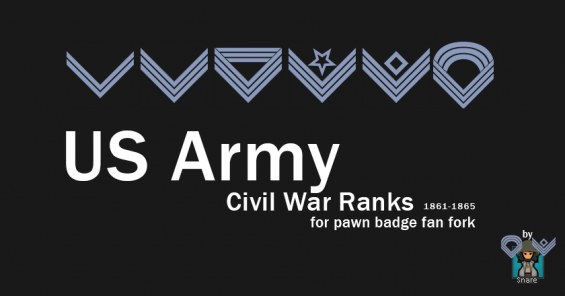 Pawn Badge - US Army Civil War Ranks 1.3 - RimWorld Mod データベース MOD紹介・まとめサイト