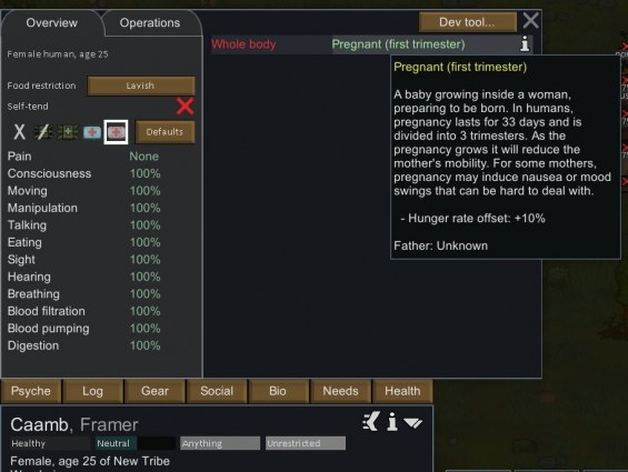 Slightly Longer Pregnancy 1.4 - RimWorld Mod データベース MOD紹介・まとめサイト