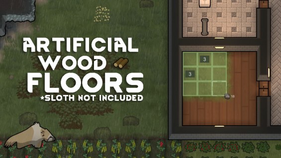 Artificial Wood Flooring 1.4 - RimWorld Mod データベース MOD紹介・まとめサイト