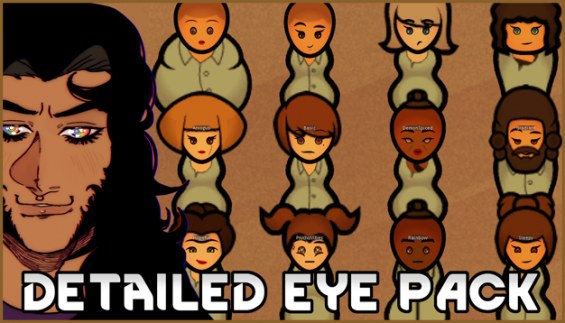 Detailed Eye Pack 1.5 - RimWorld Mod データベース MOD紹介・まとめサイト
