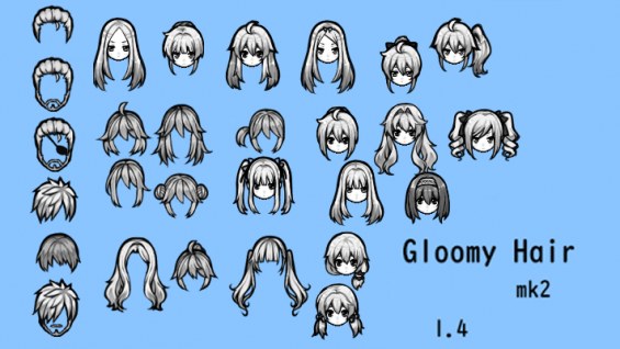 Gloomy Hair mk2 Unofficial 1.4 - RimWorld Mod データベース MOD紹介・まとめサイト