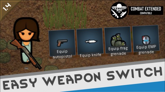 Easy Switch Weapon For CE 1.5 - RimWorld Mod データベース MOD紹介・まとめサイト