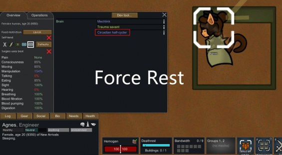 Force Rest 1.4 - RimWorld Mod データベース MOD紹介・まとめサイト