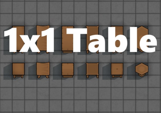 Table_1x1 by timtim 1.4 - RimWorld Mod データベース MOD紹介・まとめサイト