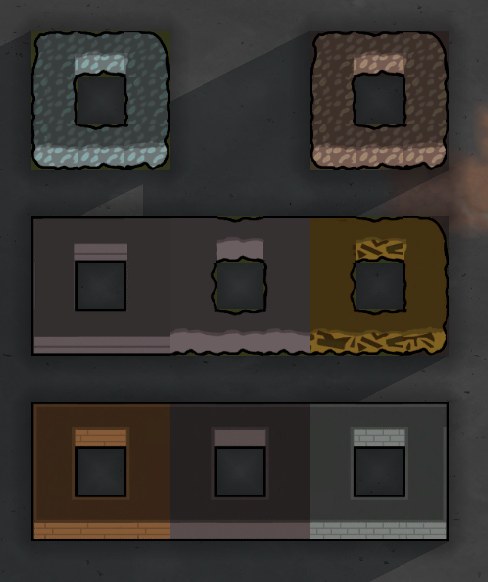 untobled walls 1.4 - RimWorld Mod データベース MOD紹介・まとめサイト