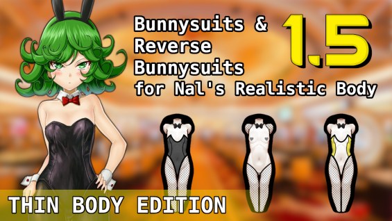 Thin Bunnysuits for Nal's Realistic Body 1.5 - RimWorld Mod データベース MOD ...