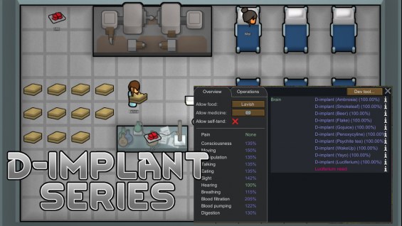 Drug Implant 1.5 - RimWorld Mod データベース MOD紹介・まとめサイト