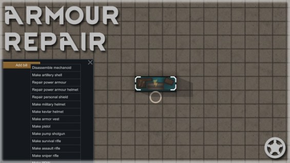 ArmourRepair 0.16 - RimWorld Mod データベース MOD紹介・まとめサイト