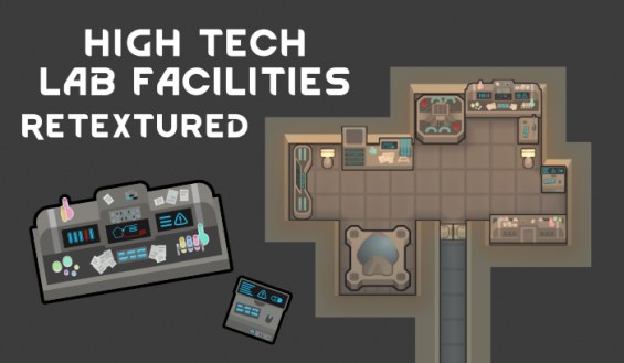 High Tech Lab Retexture 1.4 - RimWorld Mod データベース MOD紹介・まとめサイト