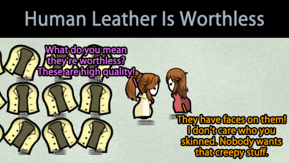 Fsf Human Leather Is Worthless 1 1 Rimworld Mod データベース Mod紹介 まとめサイト