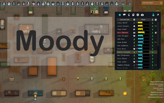 Moody 1 2 Rimworld Mod データベース Mod紹介 まとめサイト