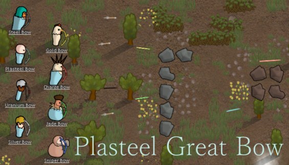 [1.0] Plasteel Great Bow 1.0 - RimWorld Mod データベース MOD紹介・まとめサイト