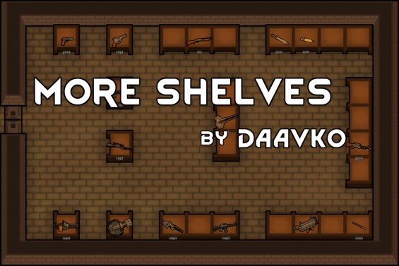 More Shelves 1.2 - RimWorld Mod データベース MOD紹介・まとめサイト