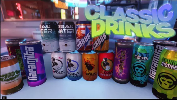 Classic Drinks (HD textures and meshes) グラフィック - Cyberpunk 2077 Mod ...