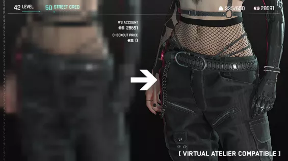 High Resolution Garment Preview グラフィック - Cyberpunk 2077 Mod 