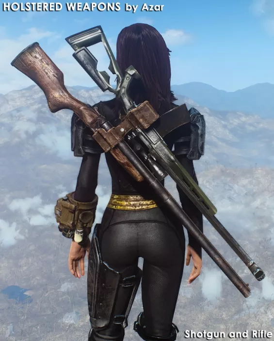 Holstered Weapons by Azar v1_5 日本語化対応 服 - Fallout4 Mod