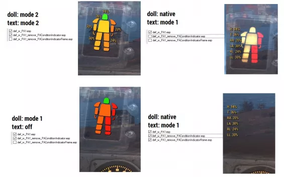 PA stats widget インターフェース - Fallout4 Mod データベース MOD紹介・まとめサイト