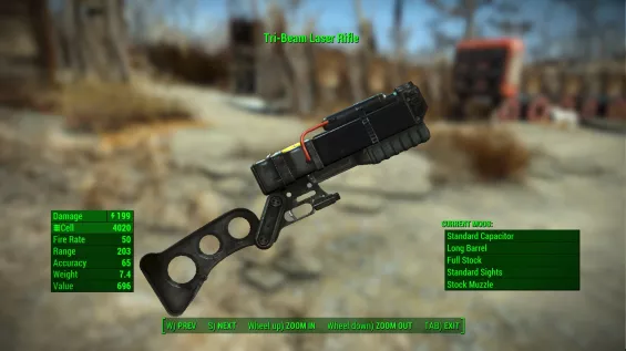 Tri Beam Laser Rifle (FO3 NV GRA) 日本語化対応 武器