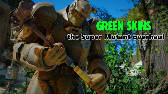 Green skins - the Super Mutant overhaul 日本語化対応 ゲームシステム変更 - Fallout4 Mod ...