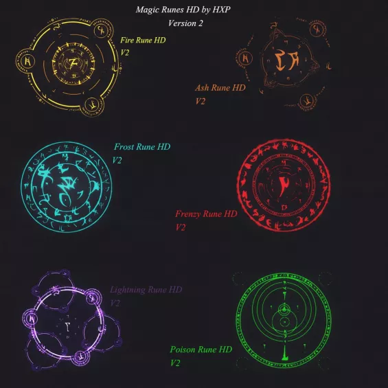 Magic Runes HD 魔法 - 呪文・エンチャント - Skyrim Mod