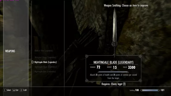 ナイチンゲール スカイリム　1/6 スタチュー ザ・エルダー・スクロールズV: スカイリム/ ナイチンゲール 1/6