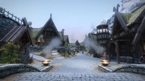 Ray's Parallax HD Whiterun Street and Road Textures モデル