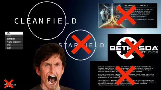Cleanfield Cleanfield - No-Intro and Clean Menu Fix インターフェイス - Starfield Mod ...